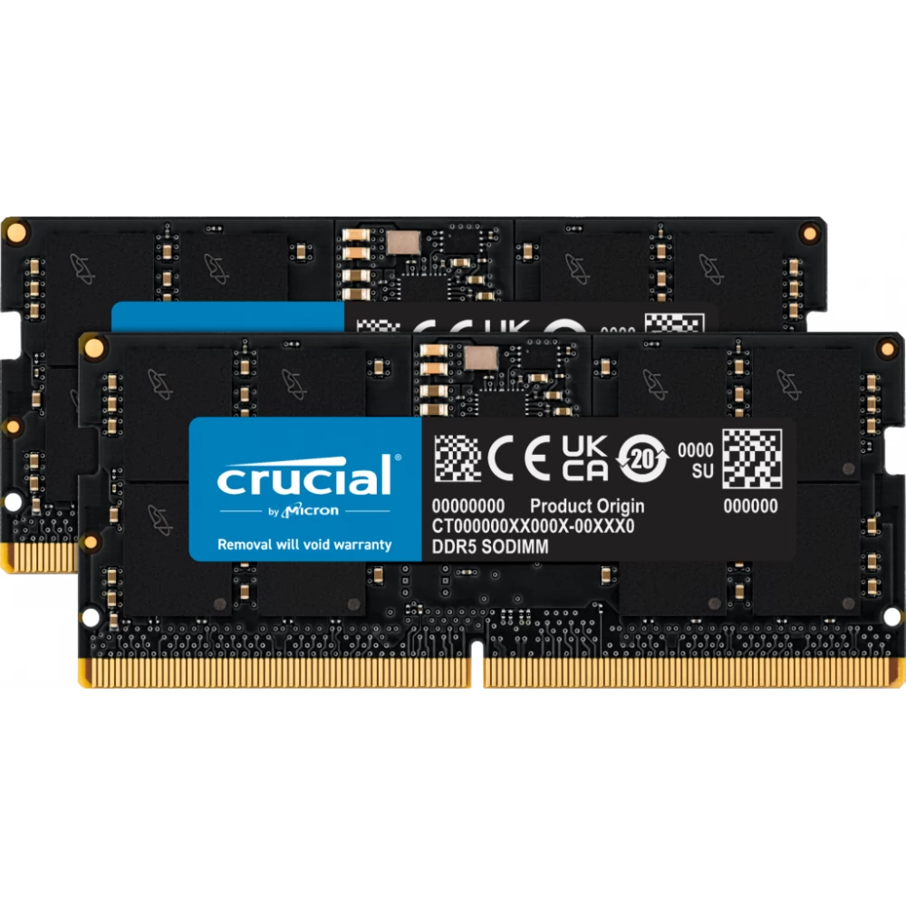 CRUCIAL 32GB Notebook DDR5 4800MHz CL40 KIT CT2K16G48C40S5