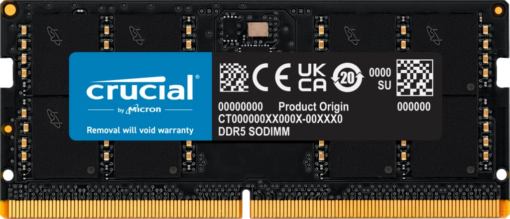 CRUCIAL 64GB Notebook DDR5 5600MHz CL46 CT64G56C46S5