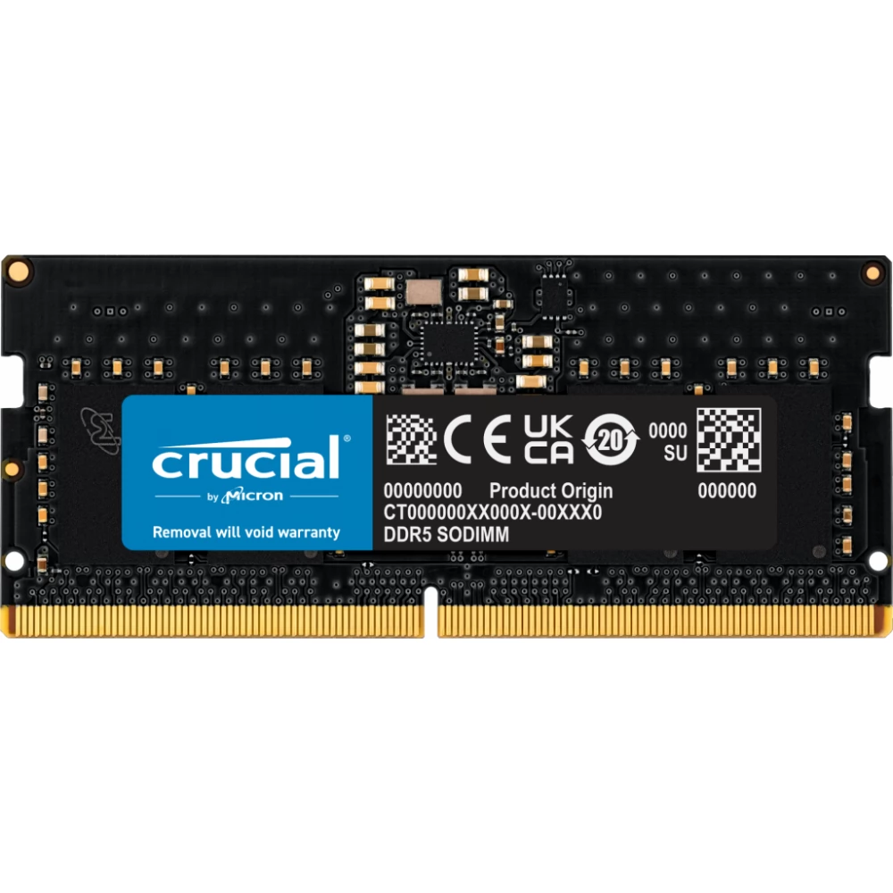 CRUCIAL 8GB Notebook DDR5 4800MHz CL40 CT8G48C40S5