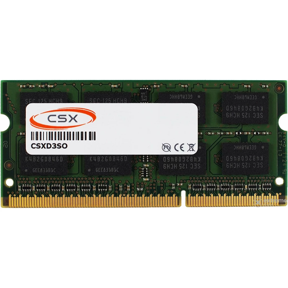 CSX 4GB Notebook DDR3 1600MHz CL11 CSXD3SO1600-2R8-4GB