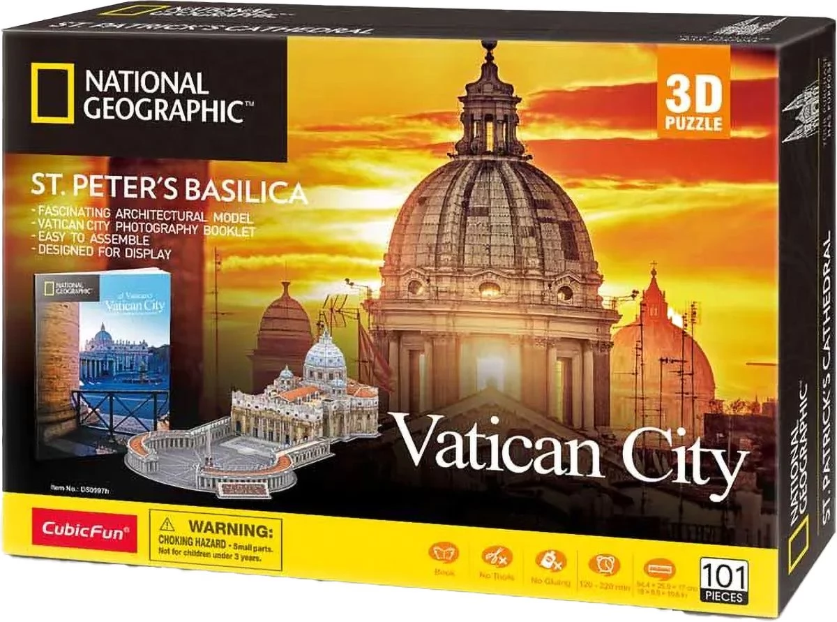 CUBICFUN 3D puzzle játék 101 darabos Vatikánváros