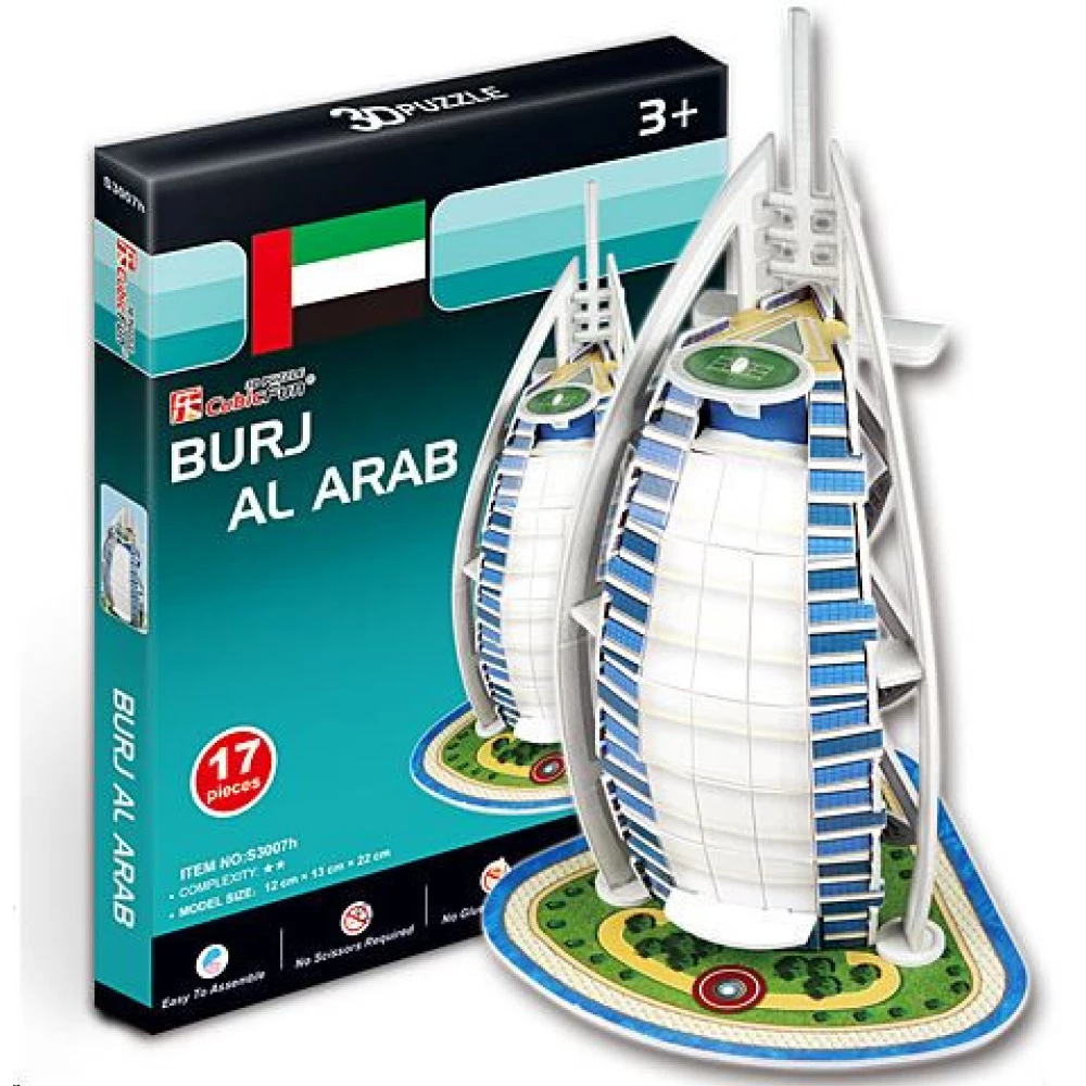CUBICFUN 3D puzzle játék 17 darabos Burj al-Arab 3D