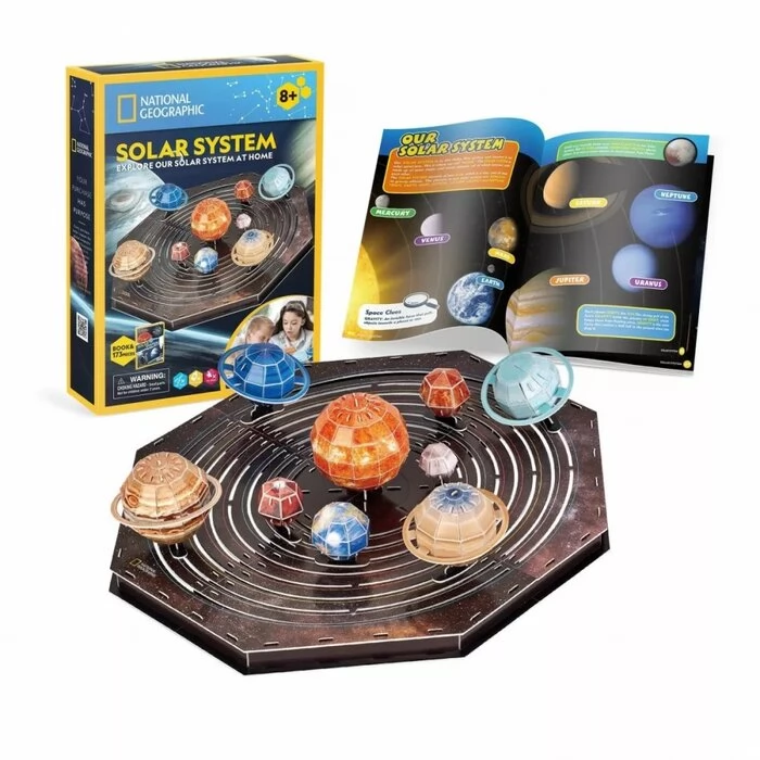 CUBICFUN 3D puzzle játék 173 darabos National Geographic A naprendszer