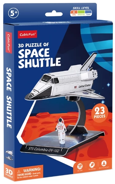 CUBICFUN 3D puzzle játék 23 darabos Columbia űrsikló