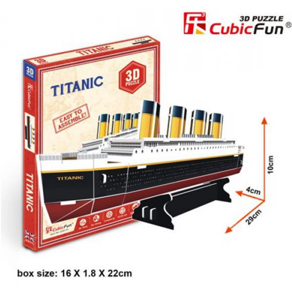 CUBICFUN 3D puzzle játék 30 darabos Titanic