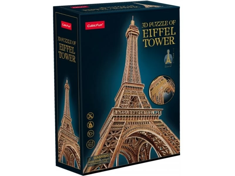 CUBICFUN 3D puzzle játék 314 darabos Eiffel torony