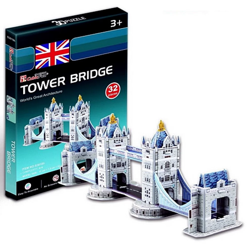 CUBICFUN 3D puzzle játék 32 darabos Tower Bridge