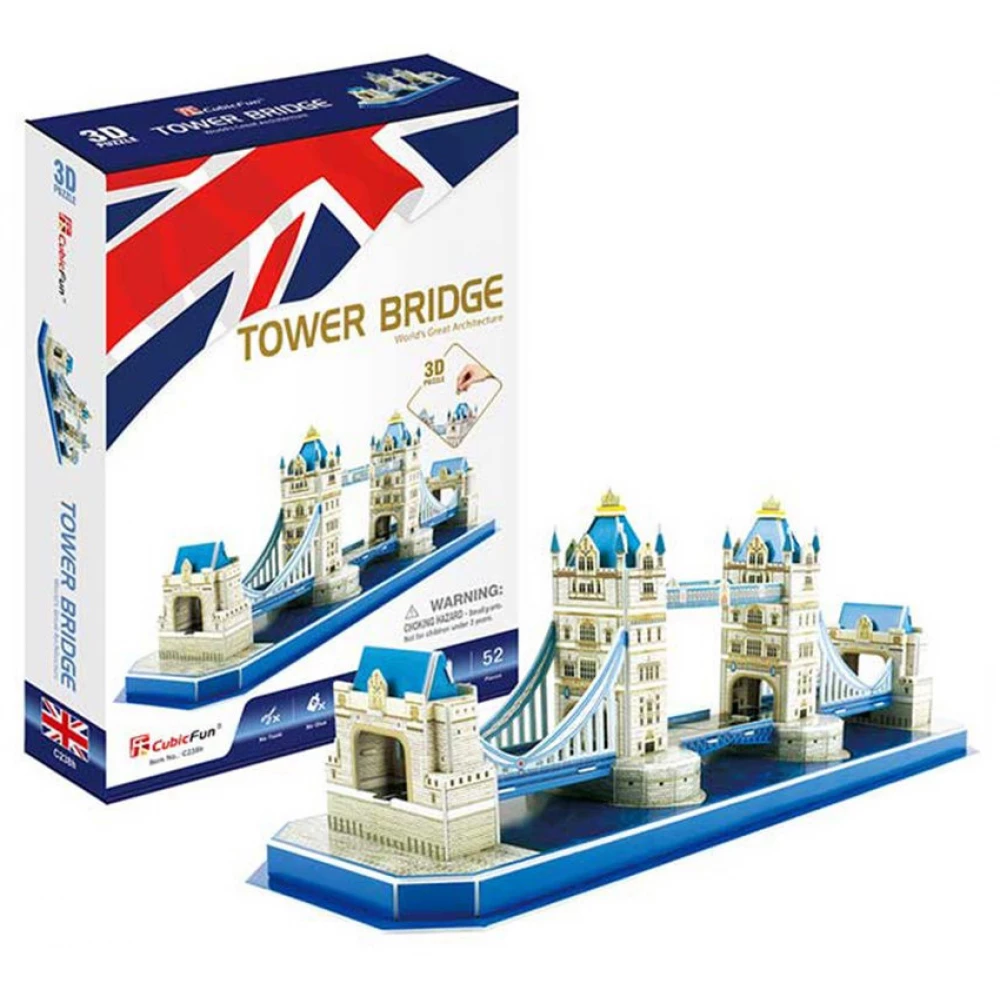 CUBICFUN 3D puzzle játék 52 darabos Tower Bridge