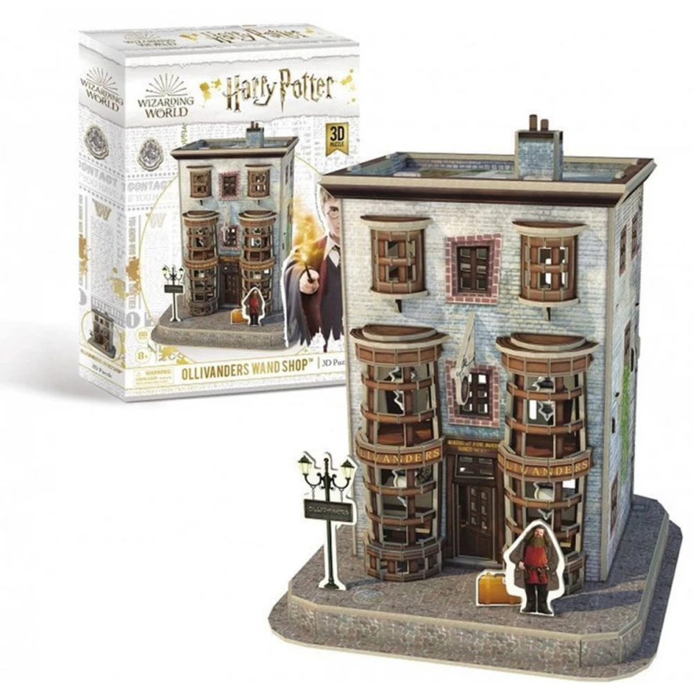 CUBICFUN 3D puzzle játék 66 darabos Harry Potter Ollivander pálcabolt