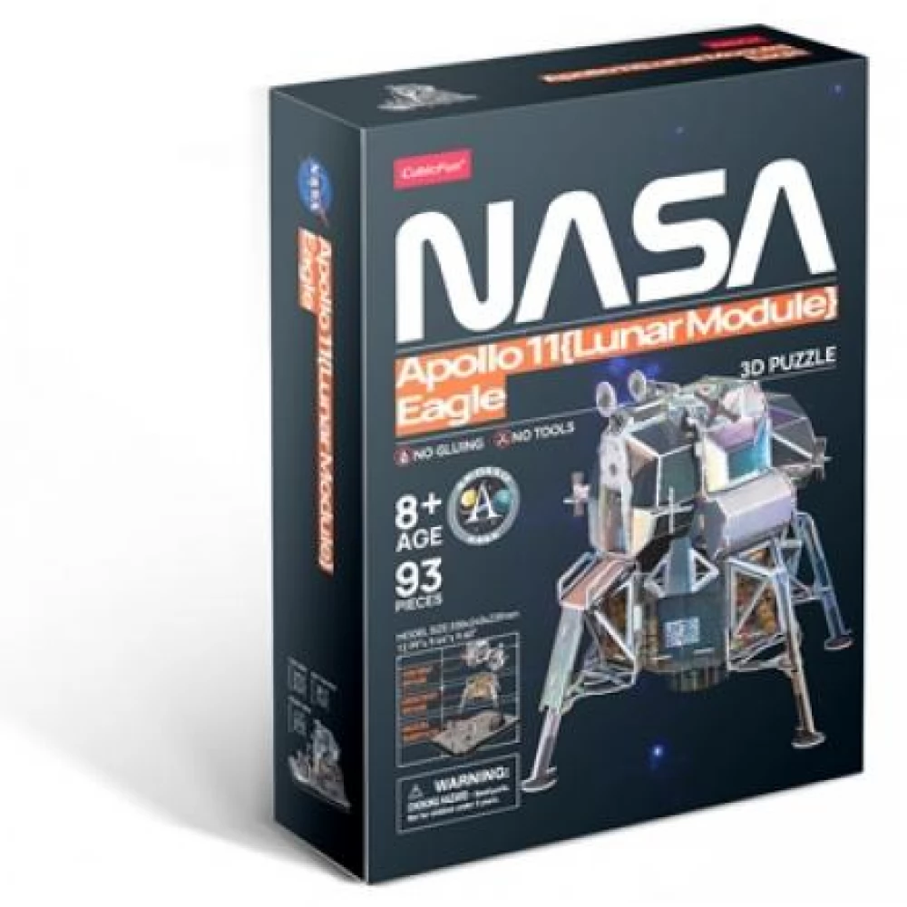 CUBICFUN 3D puzzle játék 93 darabos Apollo 11 Lunar Module