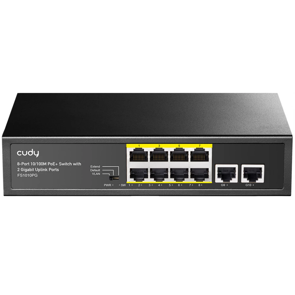 CUDY 8+2-Port 10/100M PoE+ Switch FS1010PG