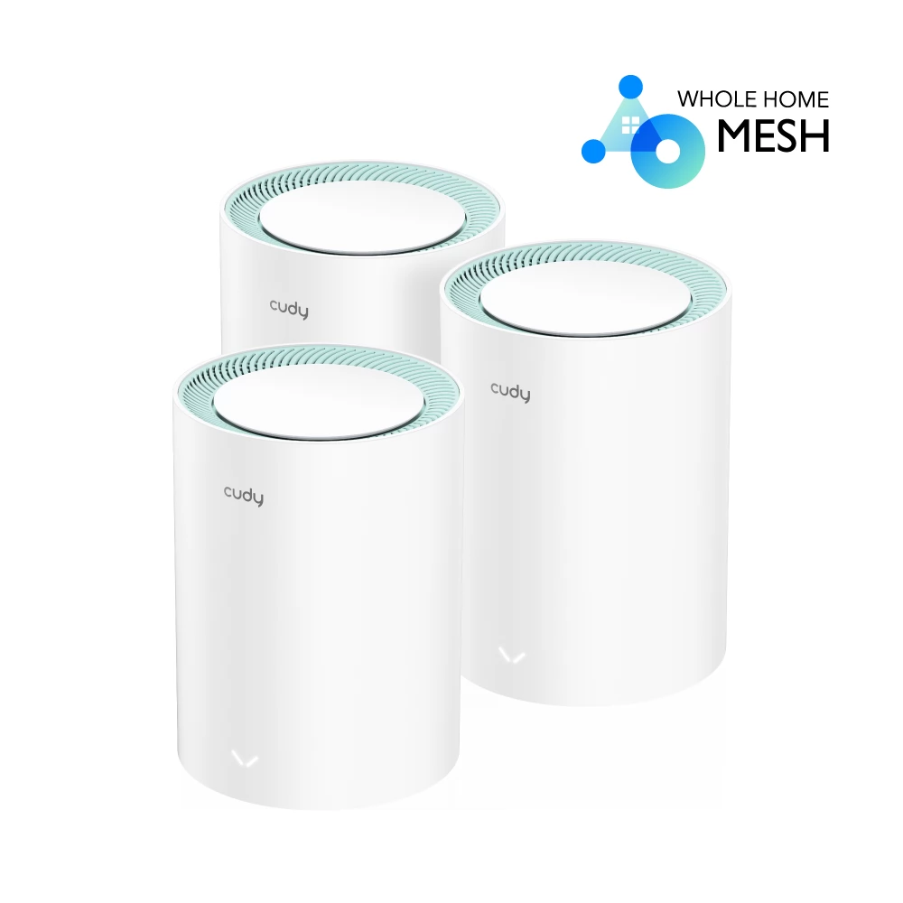 CUDY M1200 AC1200 Dual Band Whole Home Wi-Fi Mesh System 3 darab