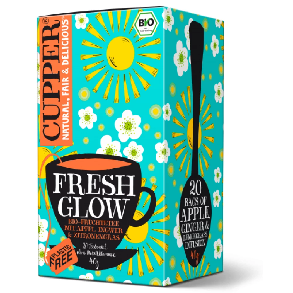 Cupper bio organic fresh glow tea 20 db 40 g