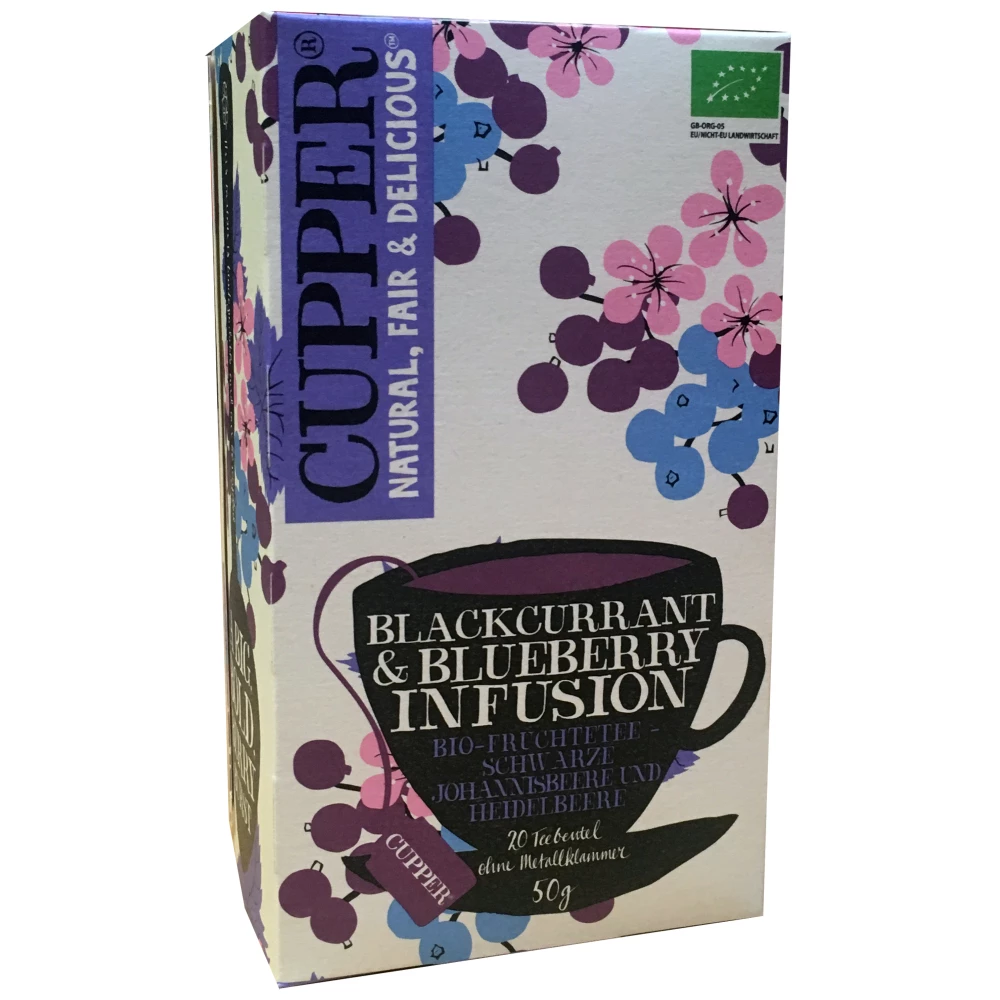 Cupper bio tea blackcurrant-blueberry feketeribizli-áfonya tea 50 g