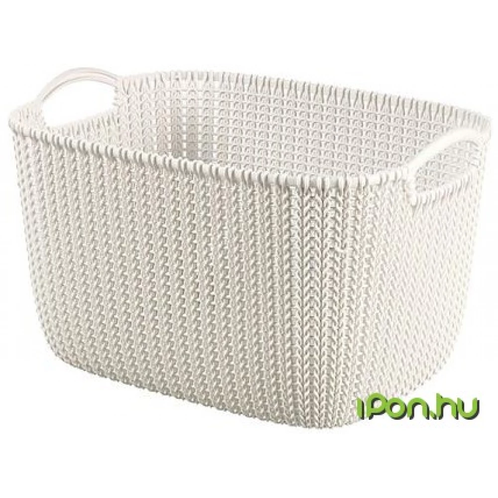 CURVER Knit Kötött hatású bevásárló táska L fehér