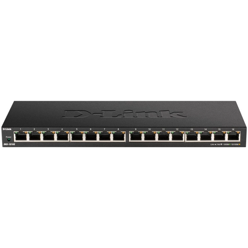 D-LINK DGS-1016S 16-Port Gigabit Unmanaged Desktop Switch