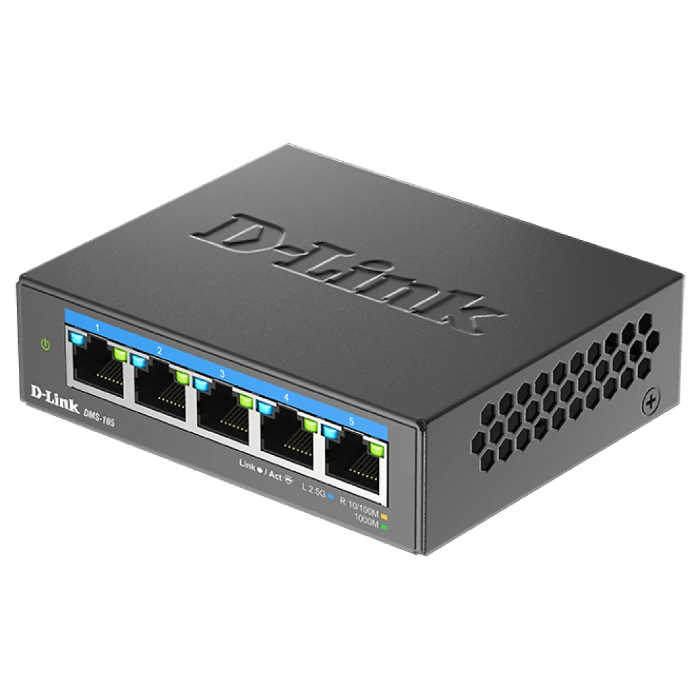 D-LINK DMS-105 5-Port 2.5G Multi-Gigabit Desktop Switch