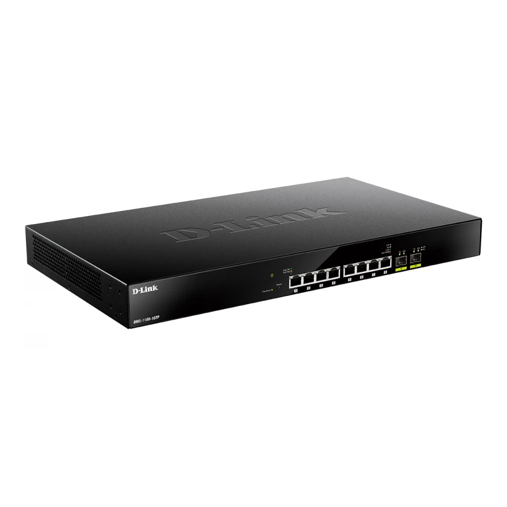 D-LINK DMS-1100-10TP 10-Port Multi-Gigabit PoE Smart Managed Switch
