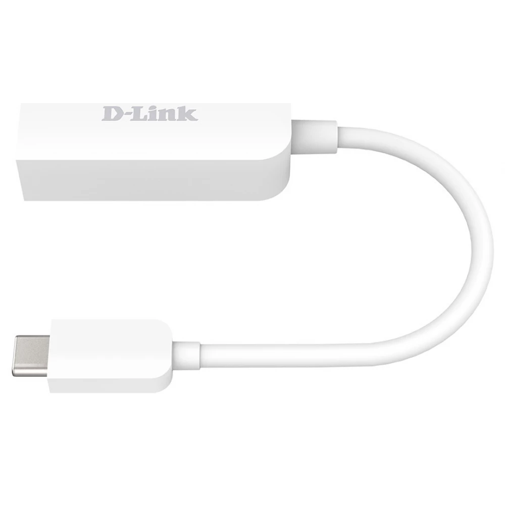 D-LINK DUB-E250 USB 3.0 Type C UTP Átalakító 10cm 2.5Gbps fehér