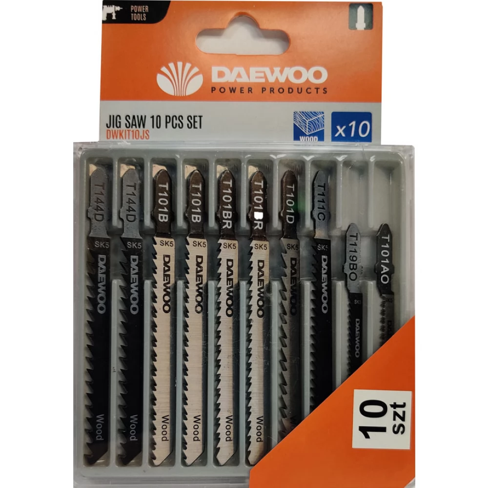 DAEWOO POWER DWKIT10JS Szúrófűrész vágólap készlet 10 db-os