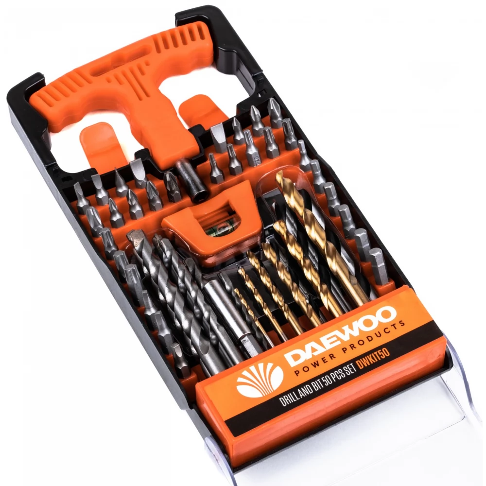DAEWOO POWER DWKIT50 Fúró és csavarozó szett T-csavarhúzóval 50 db-os