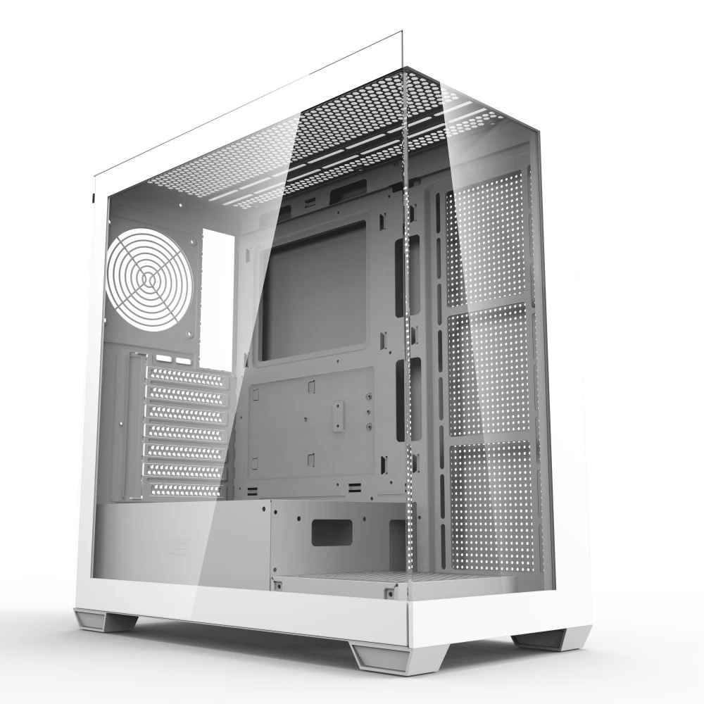DARKFLASH DS900 Aquarium számítógépház fehér + 7 db ARGB ventilátor