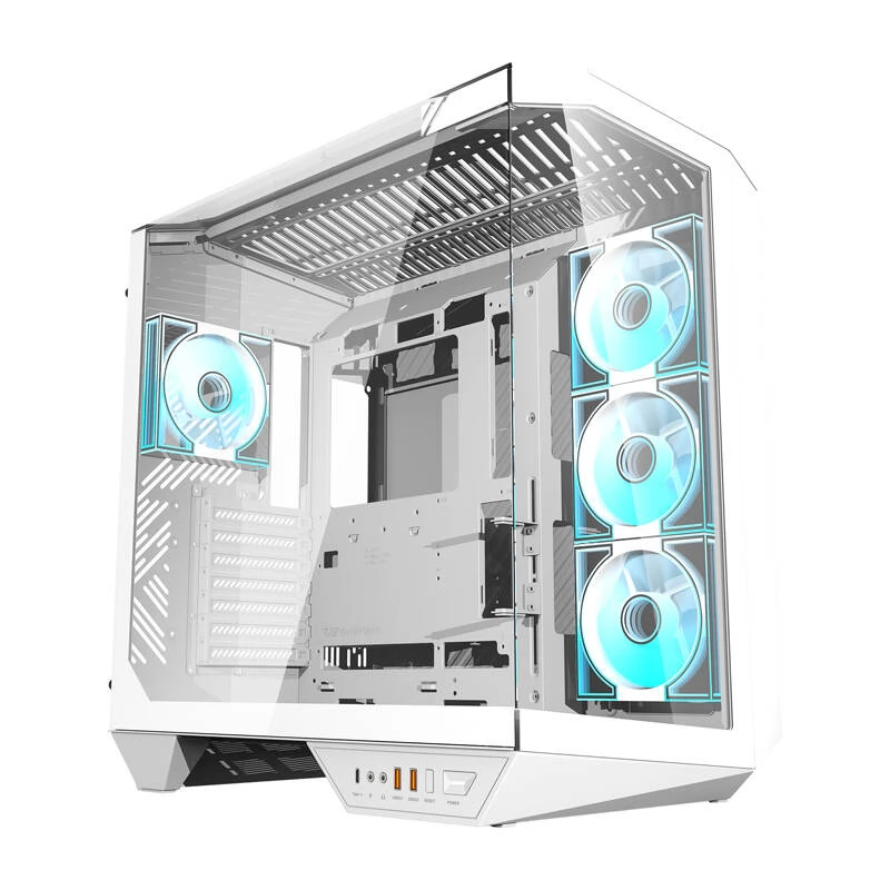 DARKFLASH DY470 + 4 db ventilátor fehér