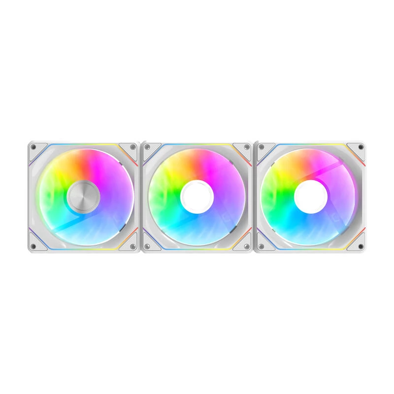 DARKFLASH Gauss G24 ARGB fehér 3 darabos szett
