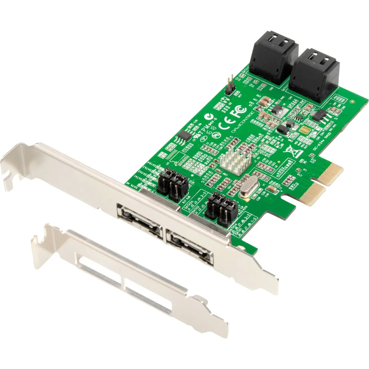 DAWICONTROL DC-624e 4 Channel SATA 6G RAID 5 PCIe 2.0 x2 Controller