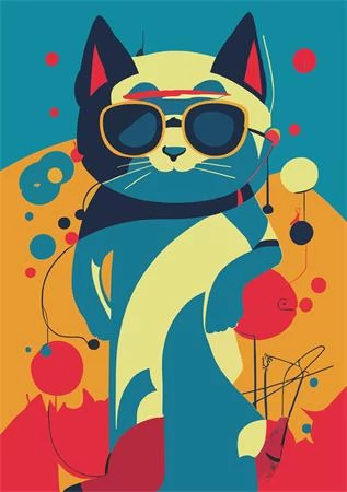 DAYLINER Colors Naptár tervező A5 heti 2025 Astro Cat