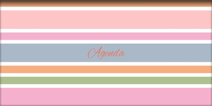 DAYLINER Colors Zsebnaptár fekvő elrendezésű 2025 Stripes