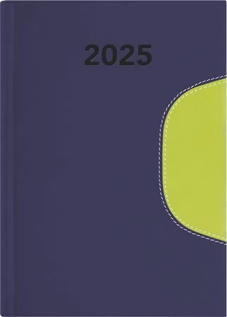 DAYLINER Memphis Naptár tervező A5 napi 2025 kék-zöld