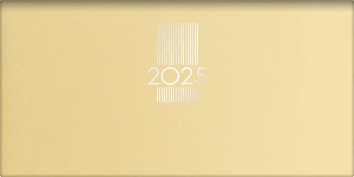 DAYLINER MyPastel Zsebnaptár fekvő elrendezésű 2025 sárga