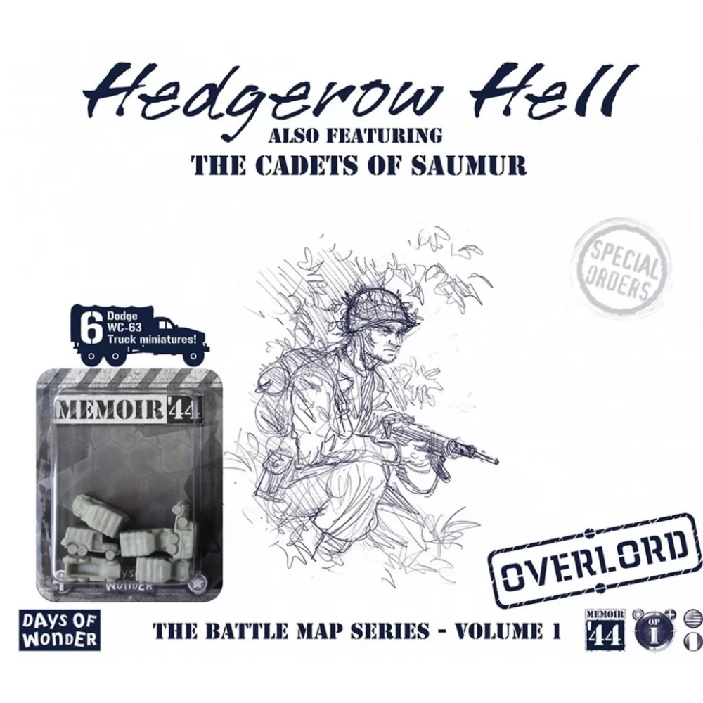 DAYS OF WONDER Memoir 44 Hedgerow Hell társasjáték kiegészítő angol változat