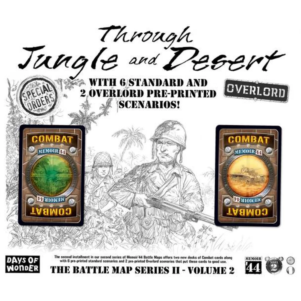 DAYS OF WONDER Memoir 44 Through Jungle & Desert társasjáték kiegészítő angol változat