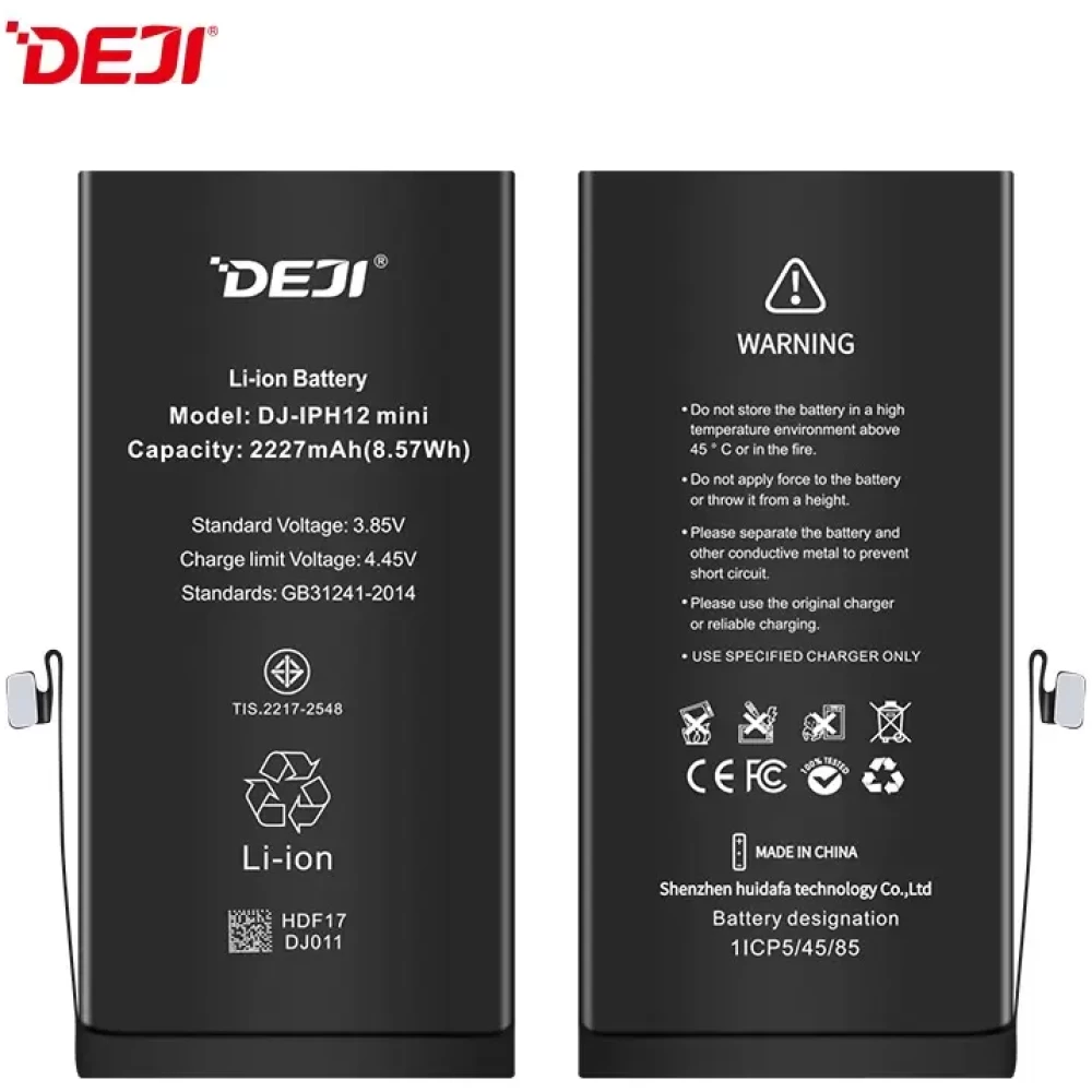 DEJI iPhone 12 Mini kompatibilis akkumulátor 2227mAh