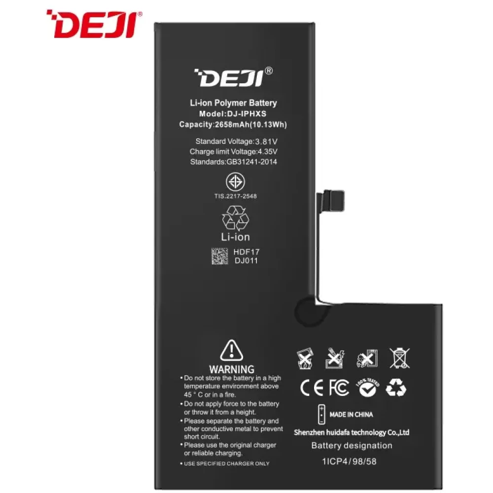 DEJI iPhone Xs kompatibilis akkumulátor 2658mAh