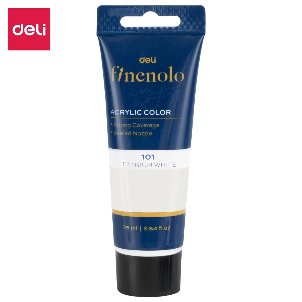 DELI Fehér akrilfesték 75ml