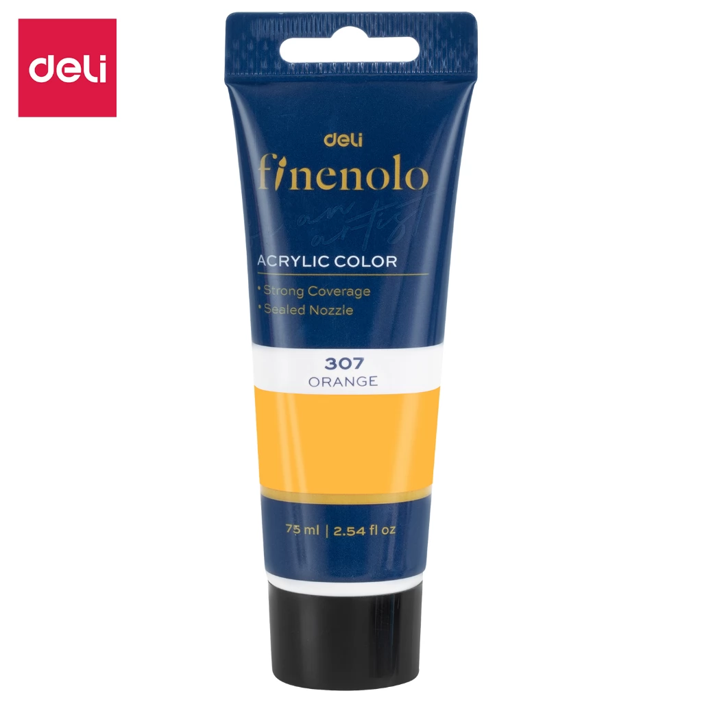 DELI Narancssárga akrilfesték 75ml
