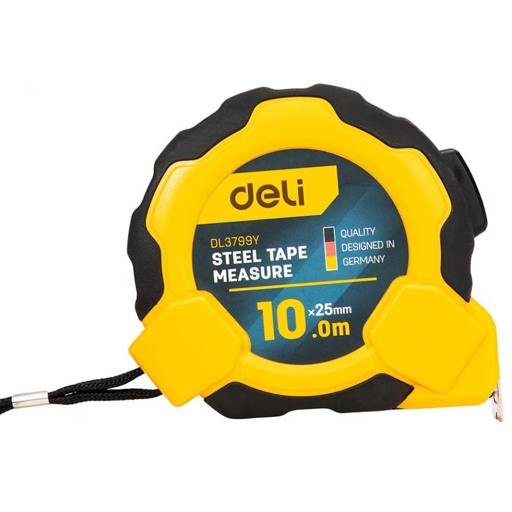 DELI TOOLS EDL3799Y mérőszalag 10m / 25mm