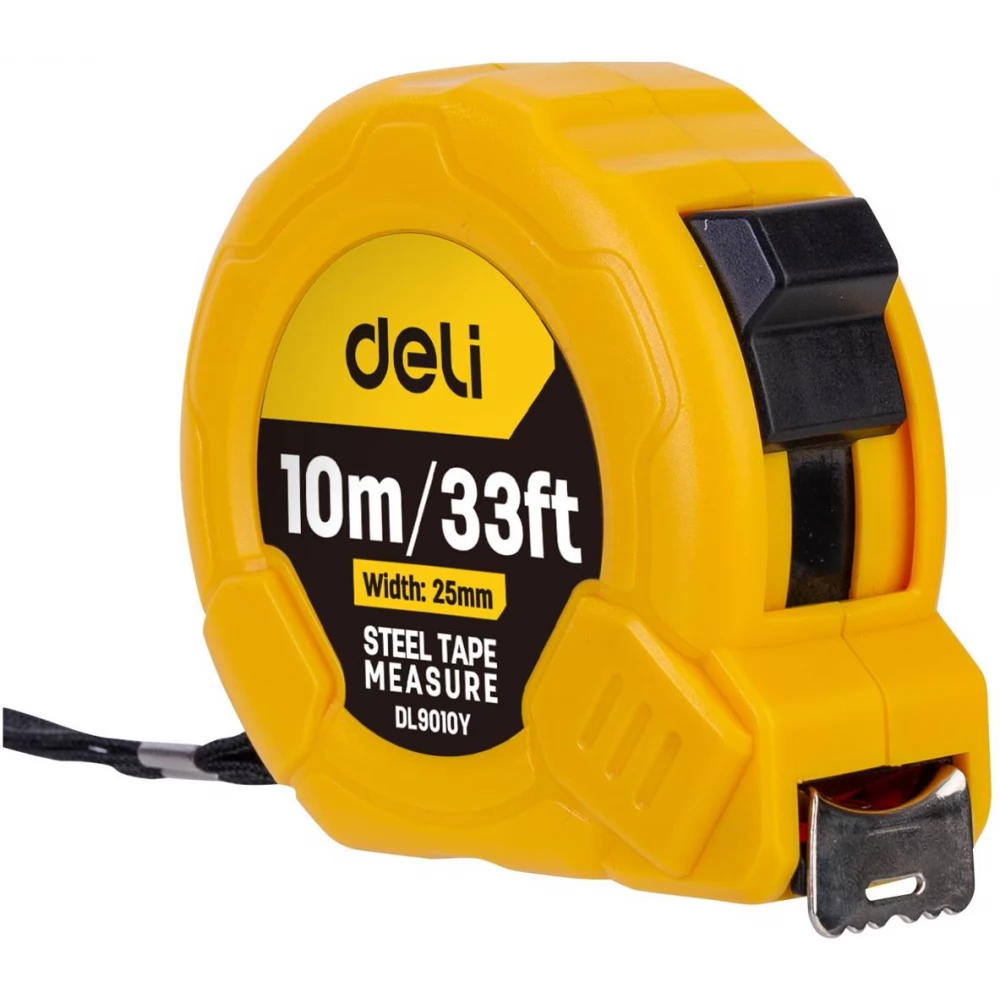 DELI TOOLS EDL9010Y mérőszalag 10m / 25mm