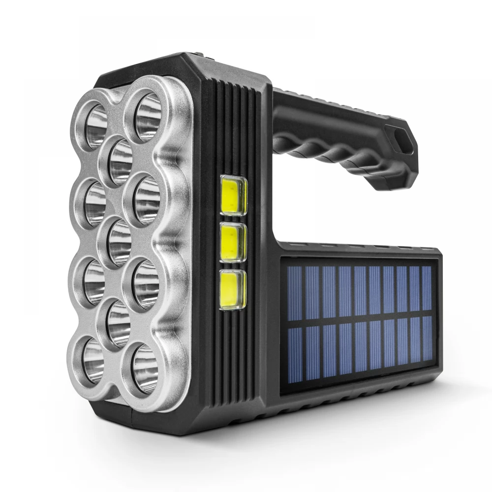 DELIGHT 18581 Szolár COB LED zseblámpa - munkalámpa funkcióval