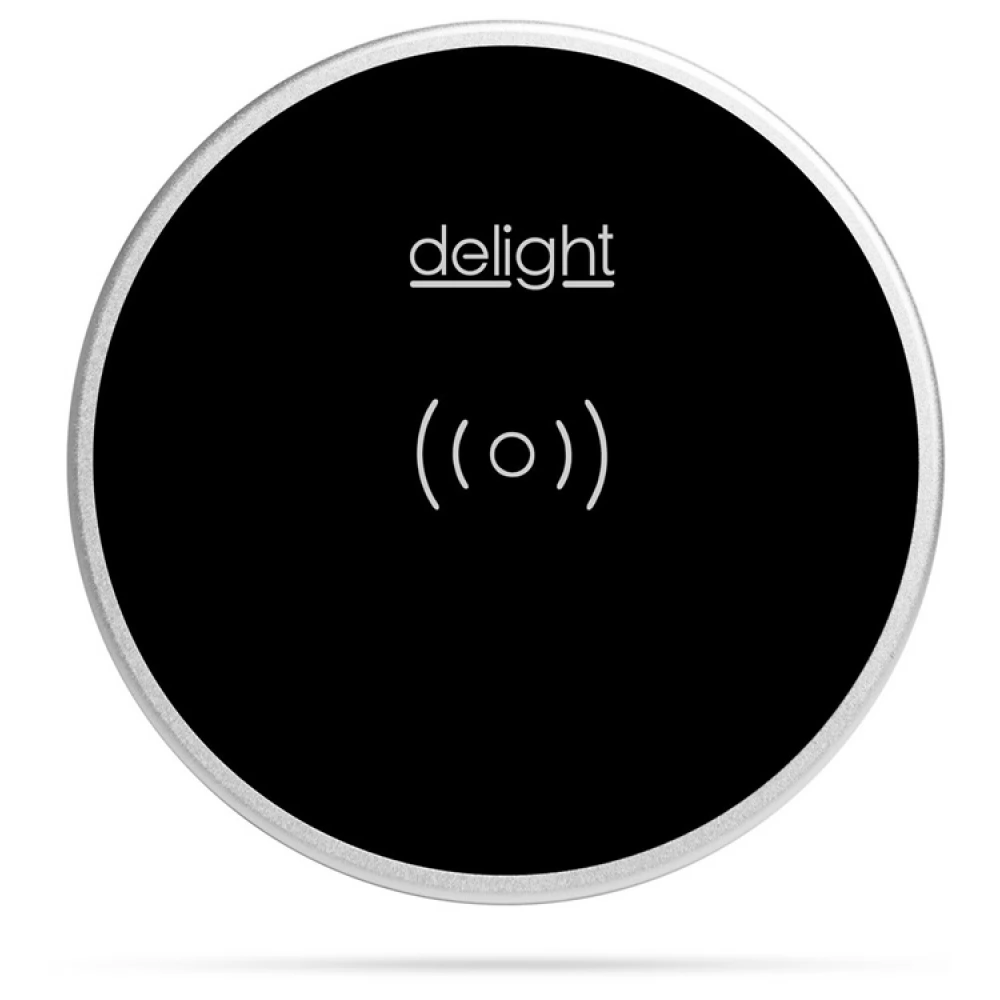 DELIGHT Beépíthető vezeték nélküli töltő 11A fekete