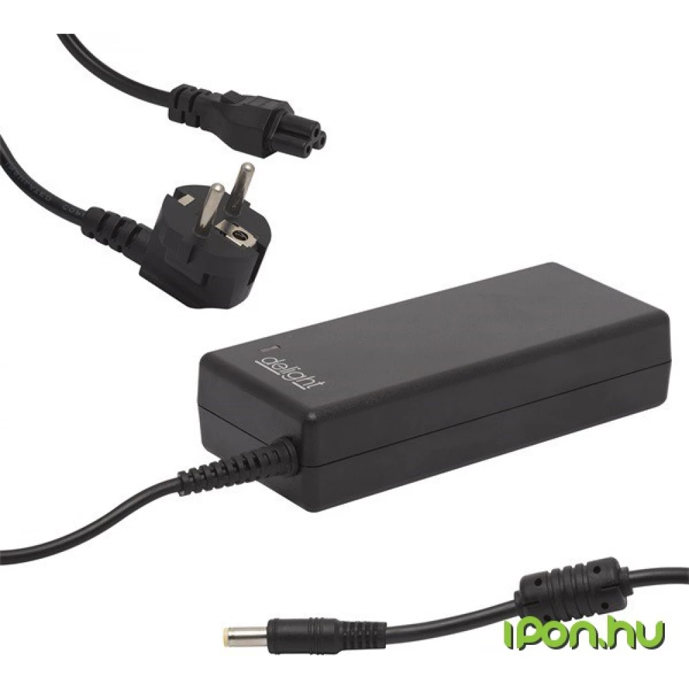 DELIGHT Univerzális notebook töltő adapter tápkábellel 55366