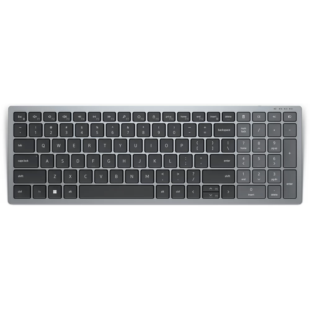 DELL KB740 Compact Multi-Device Wireless US Angol szürke