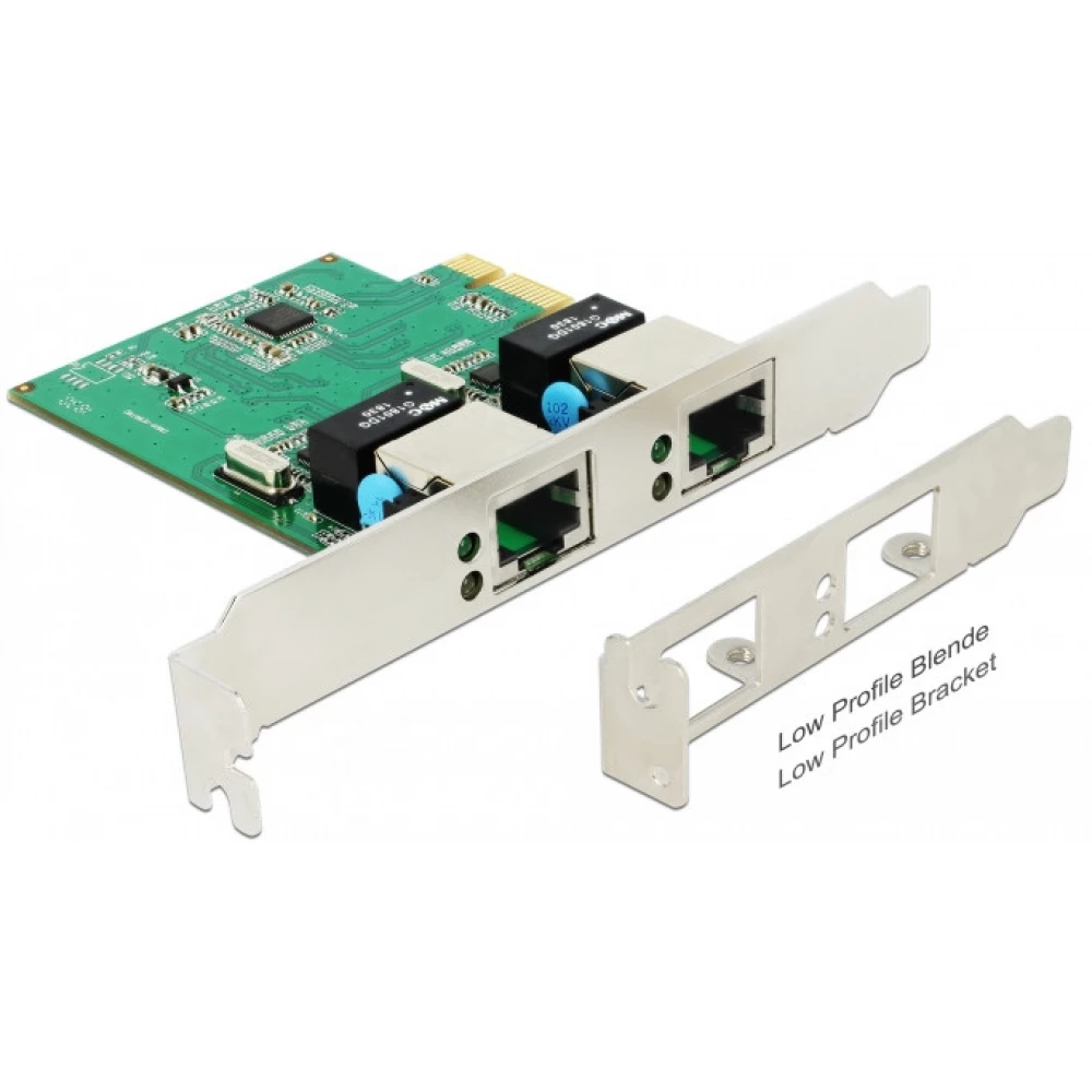 DELOCK 89999 PCI Express Kártya 2 x Gigabit LAN