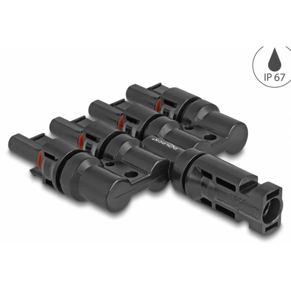 DELOCK DL4 napkonnektorok 1 x apa - 4 x anya