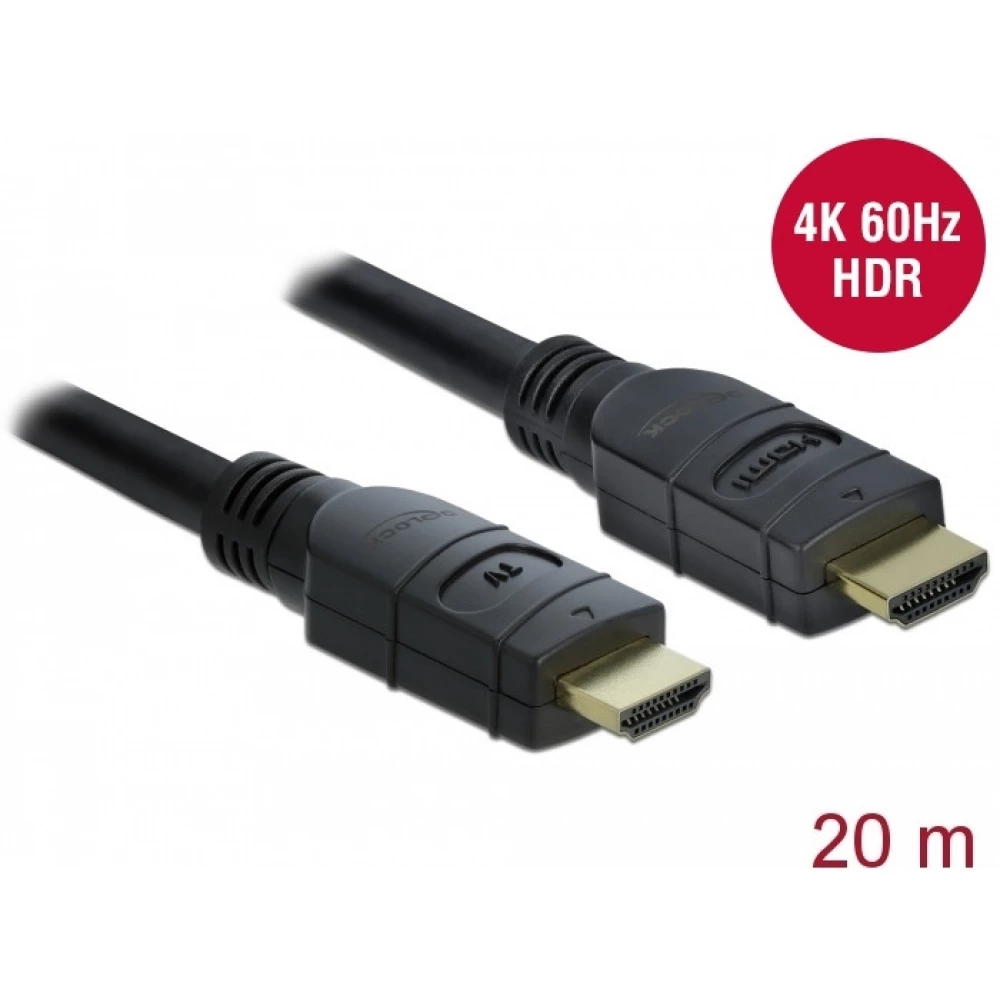 DELOCK HDMI Összekötő Fekete 20m 85286