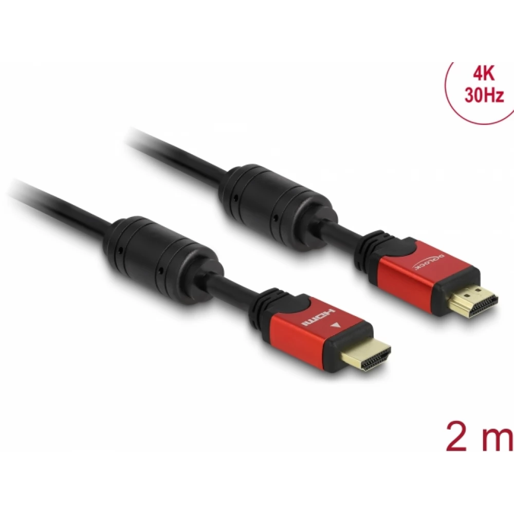DELOCK HDMI Összekötő Fekete 2m 84333