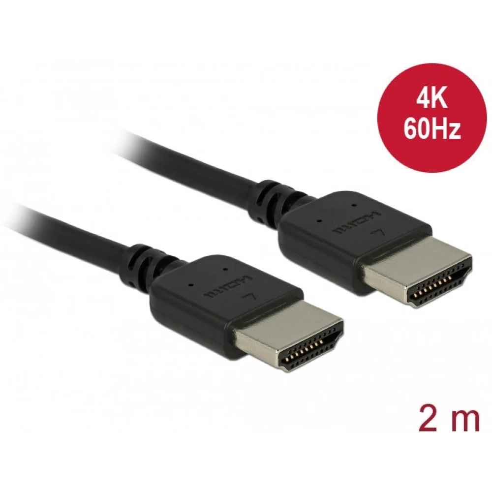 DELOCK HDMI Összekötő Fekete 2m 85217